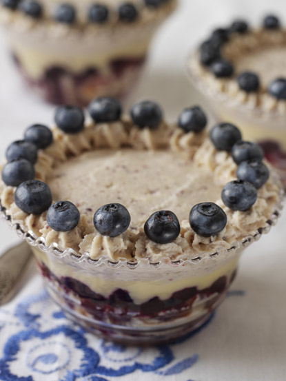 White Stilton, Cranberry and Blueberry Trifle