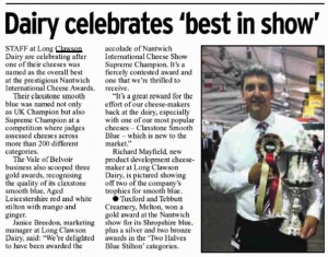 Melton Times article; supreme champion