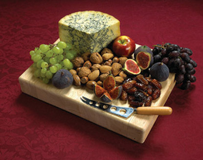 Blue Stilton rustic cheeseboard