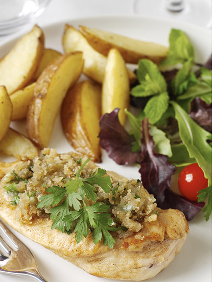 Topped Chicken with Blue Stilton