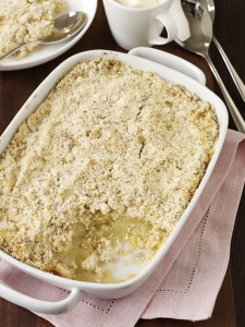 White Stilton with Cranberry and apple crumble