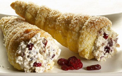 Cranberry Cream Horns